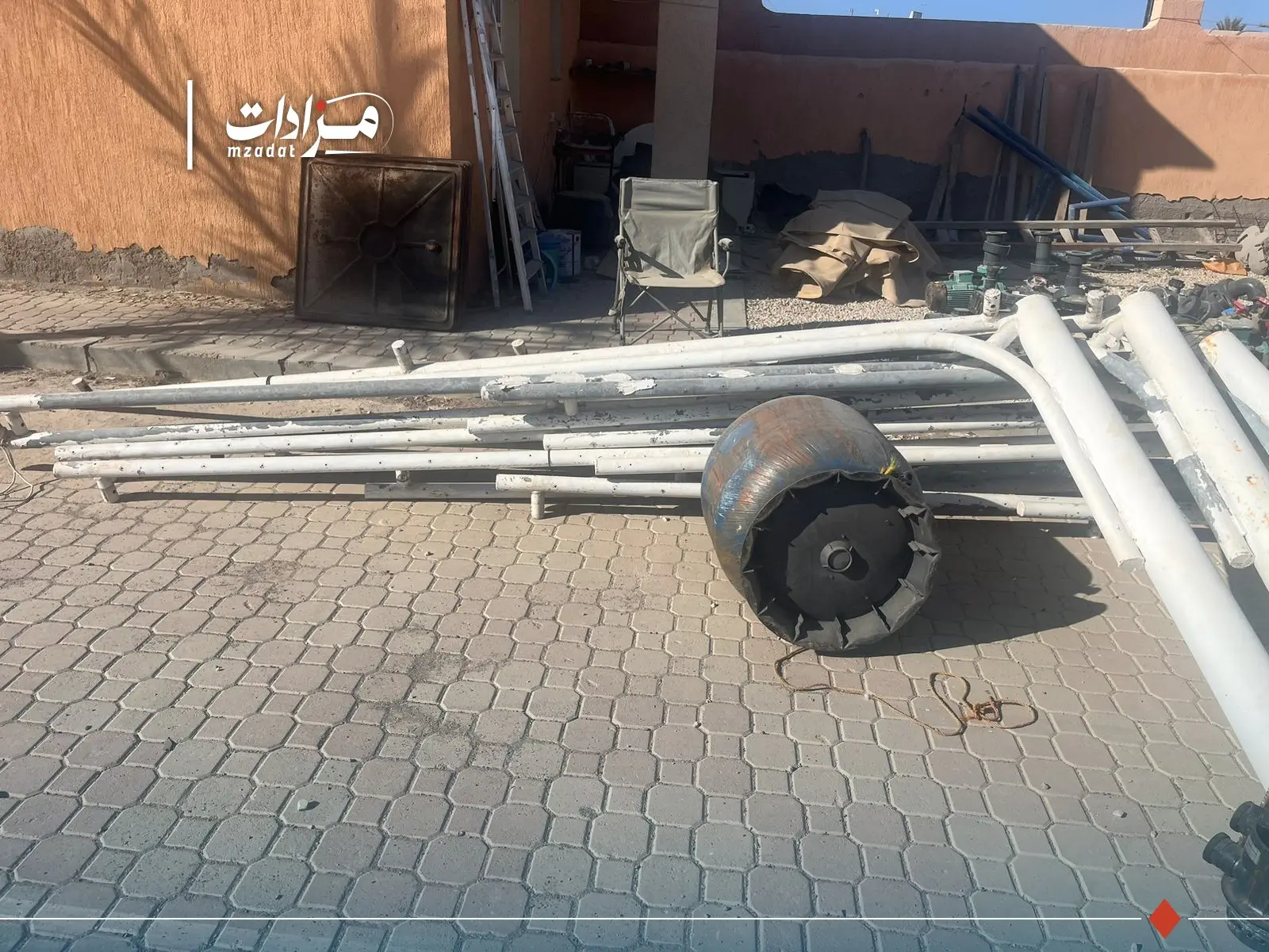 Furniture, electronics, and various scrap. - 2