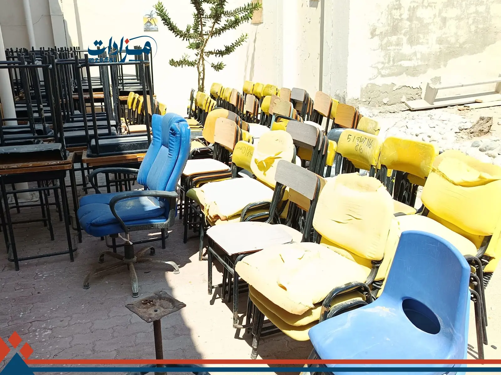 1-Student desks(Ten schools). - 2