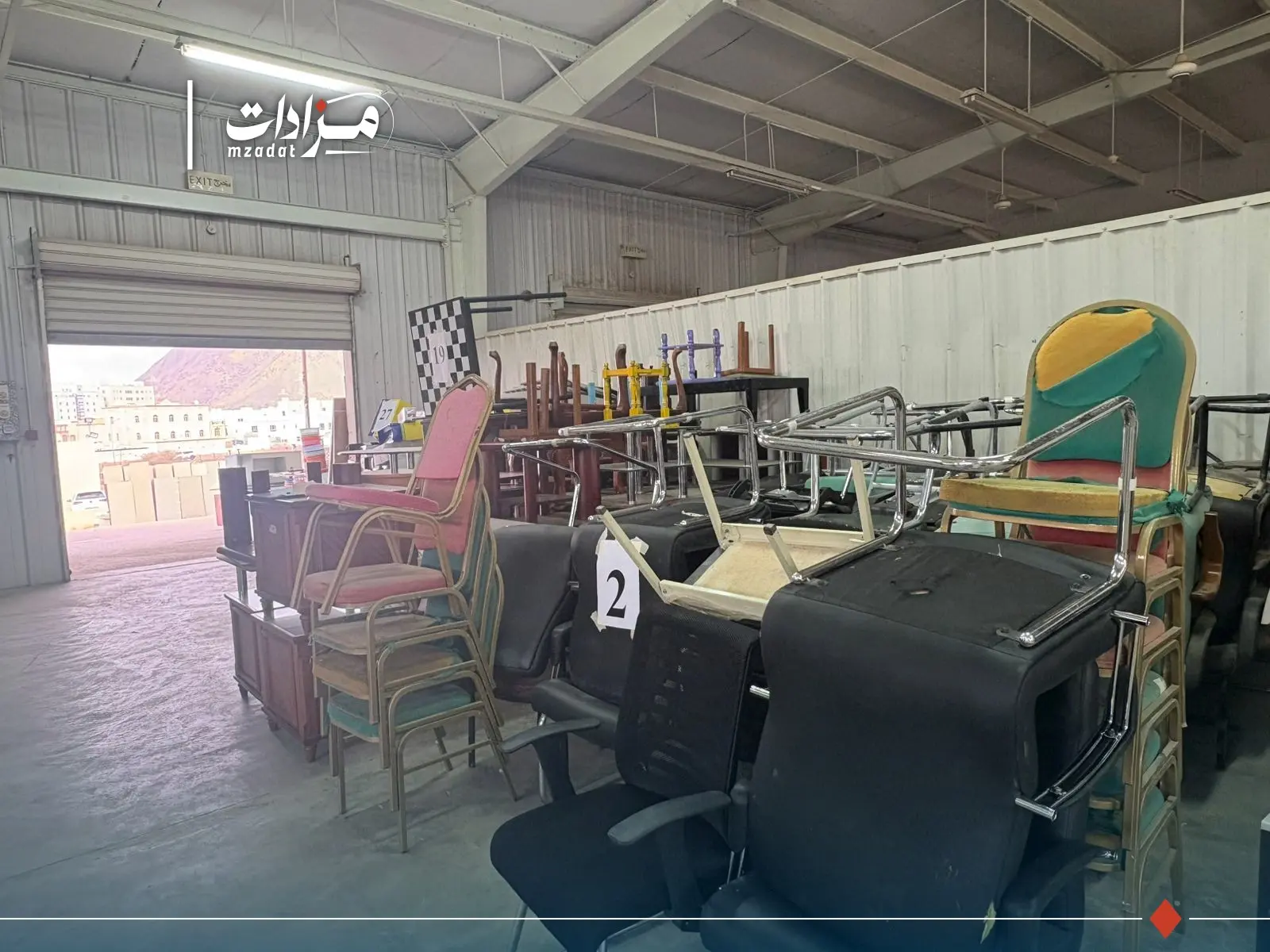 2-Visitor chairs + event chairs - 2
