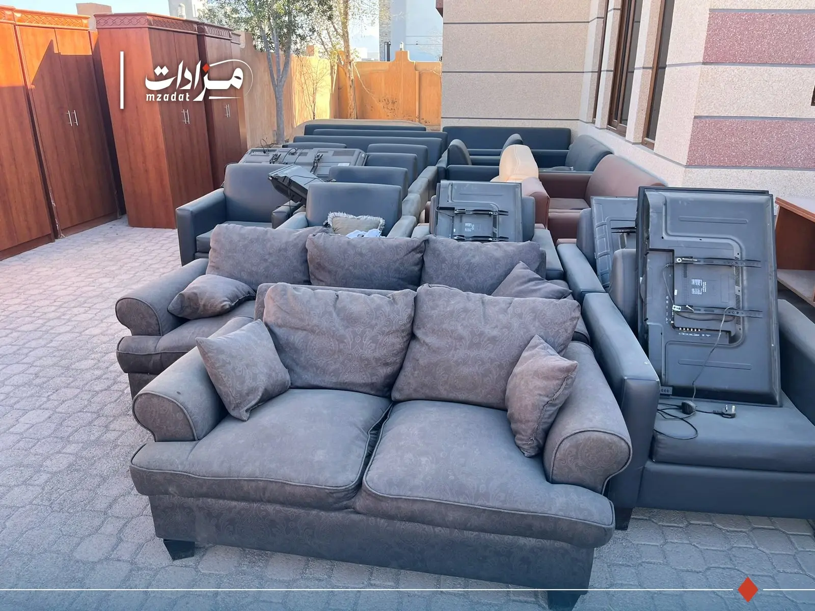 Furniture, electronics, and various scrap. - 9