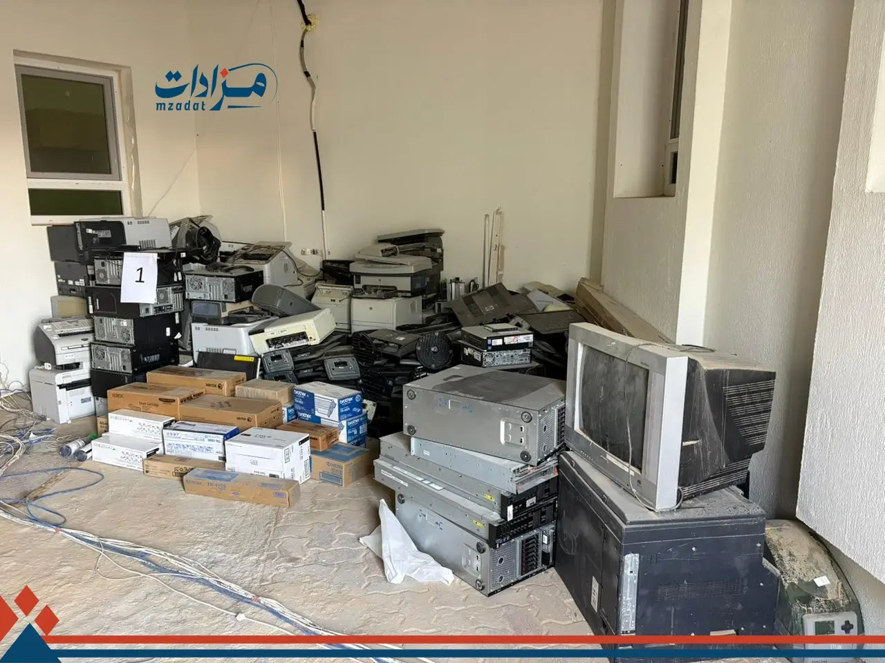 1- Used electronics, air conditioners, furniture, and assorted scrap - 17