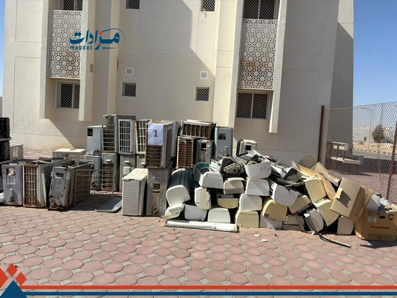1- Used electronics, air conditioners, furniture, and assorted scrap - 18