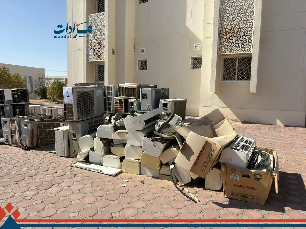 1- Used electronics, air conditioners, furniture, and assorted scrap - 9