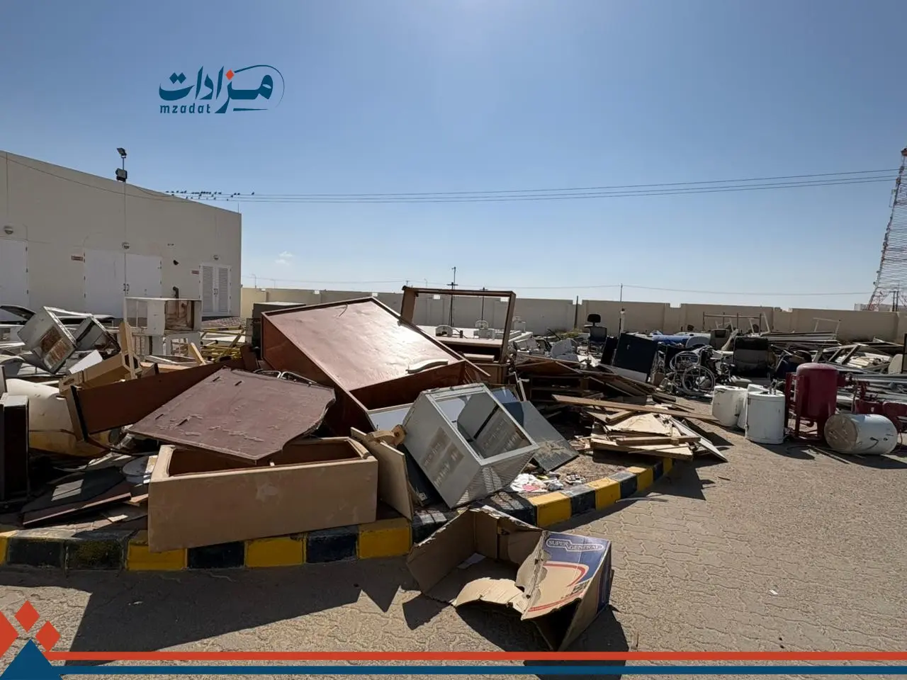 1- Used electronics, air conditioners, furniture, and assorted scrap - 19