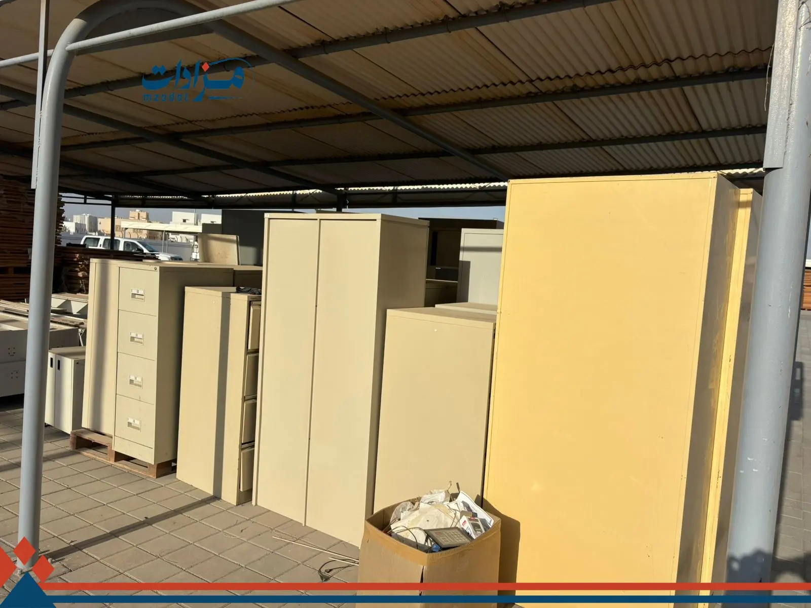 1- Iron and wooden cabinets, printers, and gas cylinders - 7