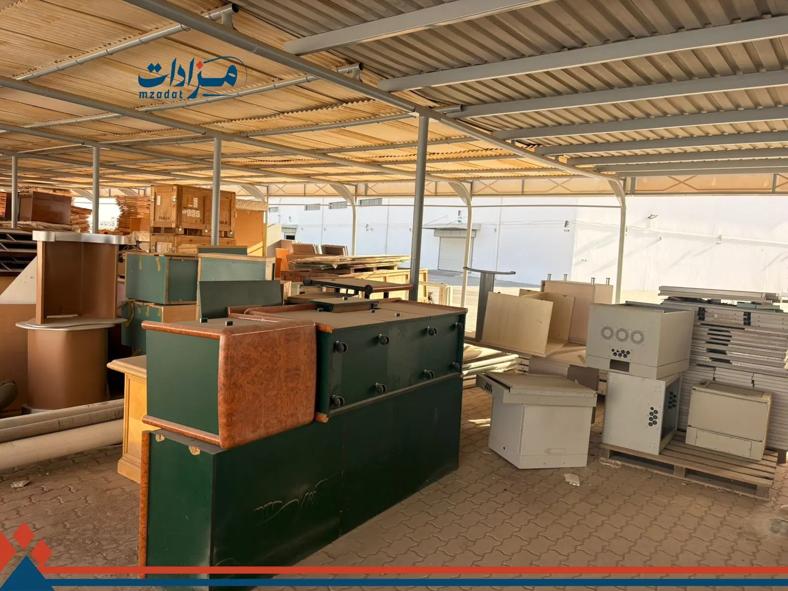 3- Used air conditioners, tables, and map plotting machines - 4