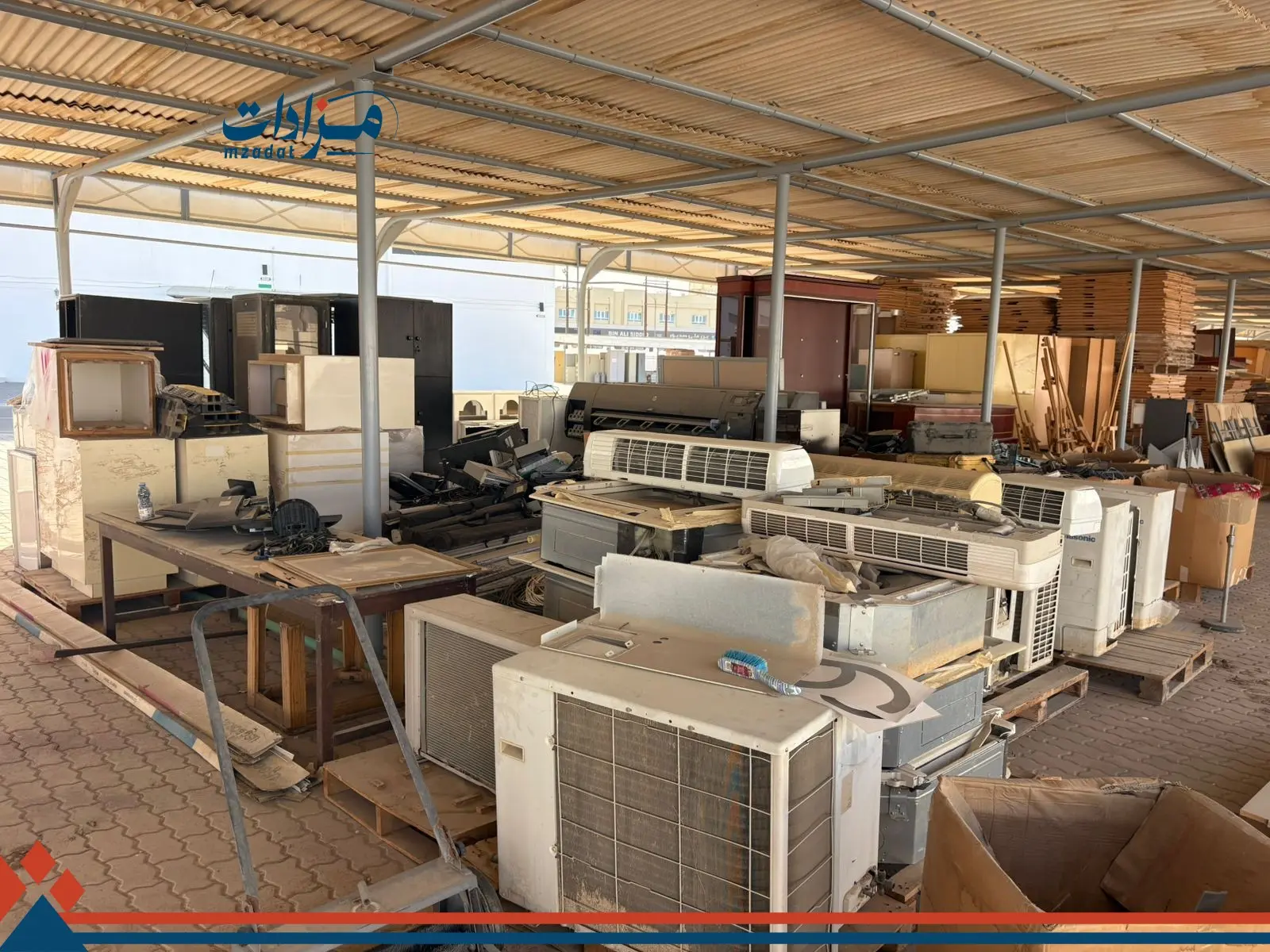 3- Used air conditioners, tables, and map plotting machines - 13