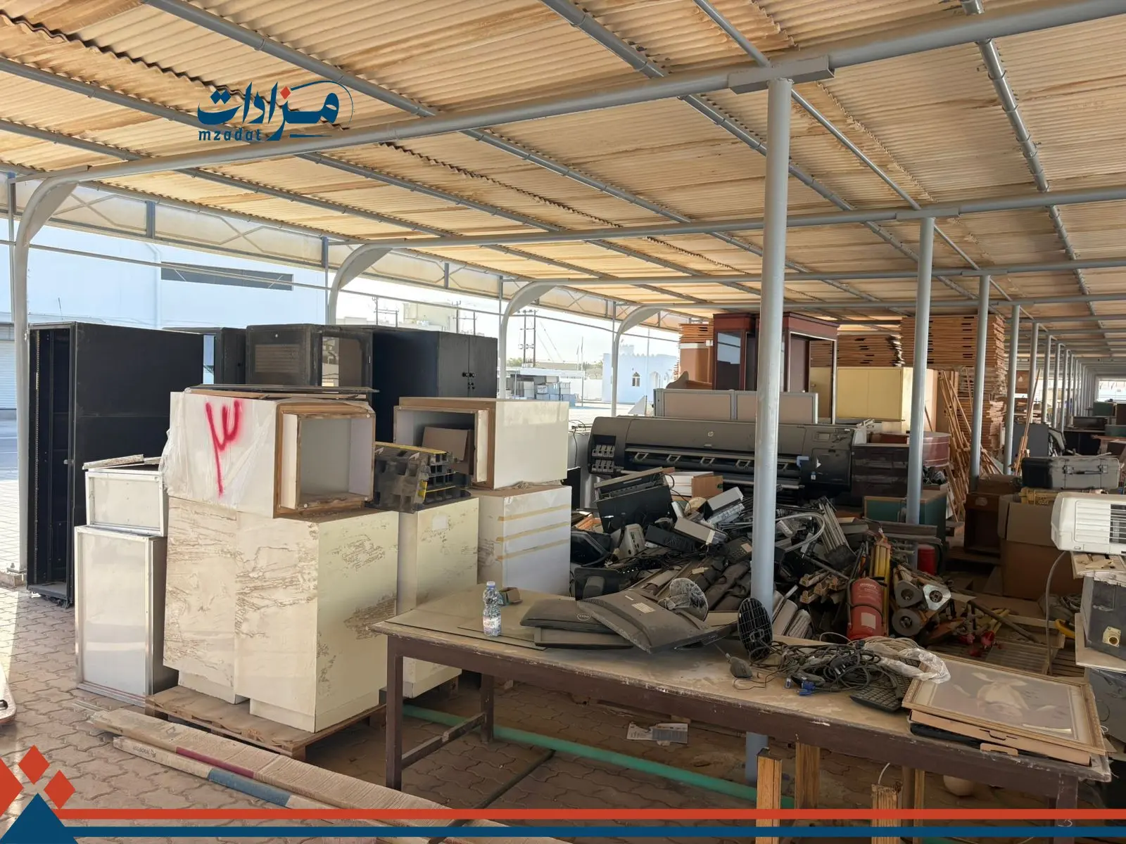 3- Used air conditioners, tables, and map plotting machines - 15