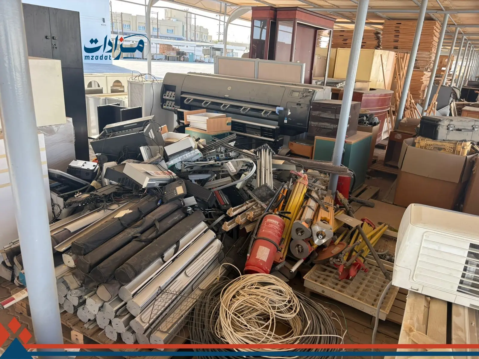 3- Used air conditioners, tables, and map plotting machines - 14