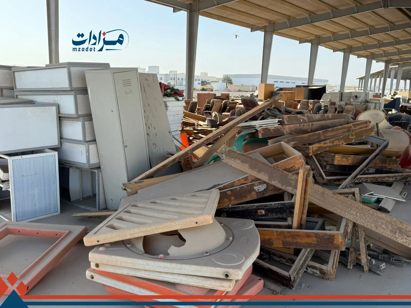 7- Used air conditioners, tables, and iron cabinets - 3