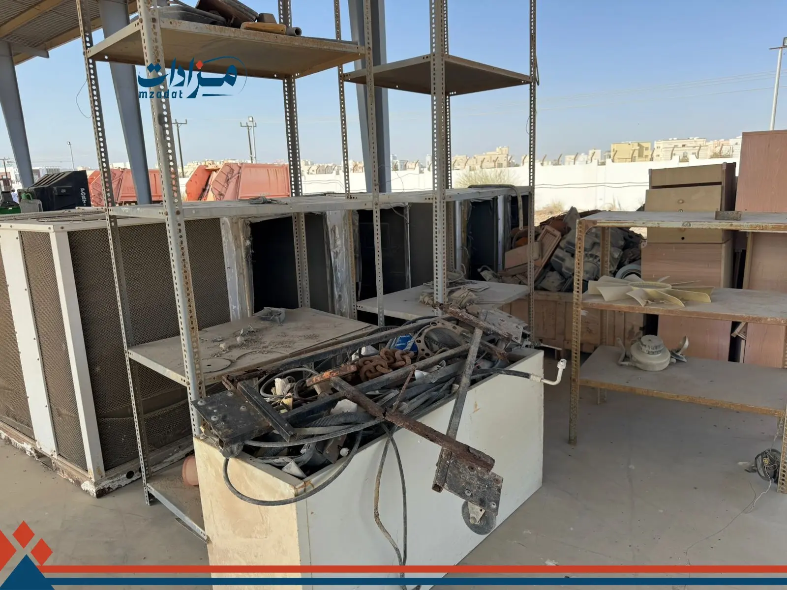7- Used air conditioners, tables, and iron cabinets - 5