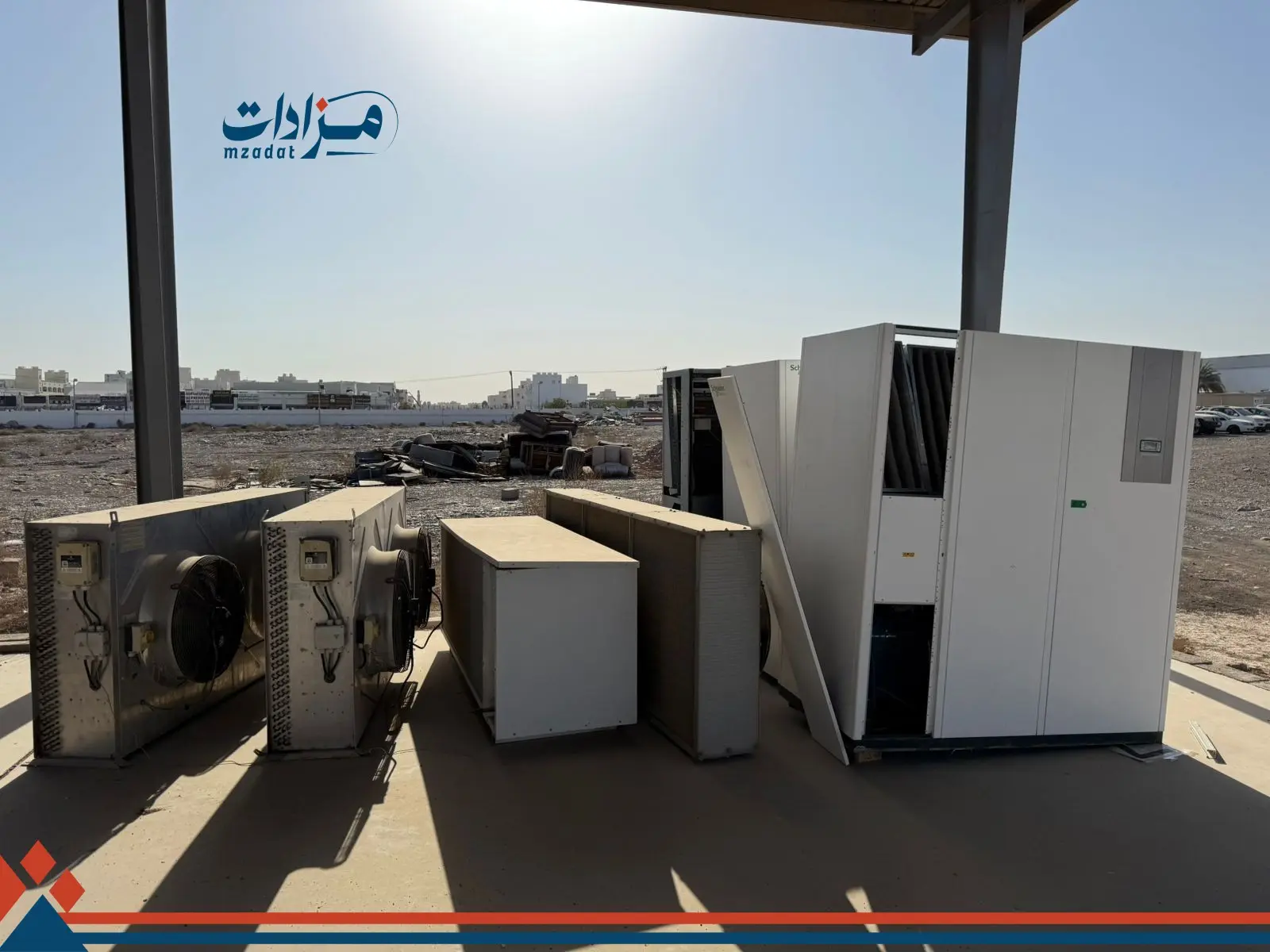 7- Used air conditioners, tables, and iron cabinets - 6