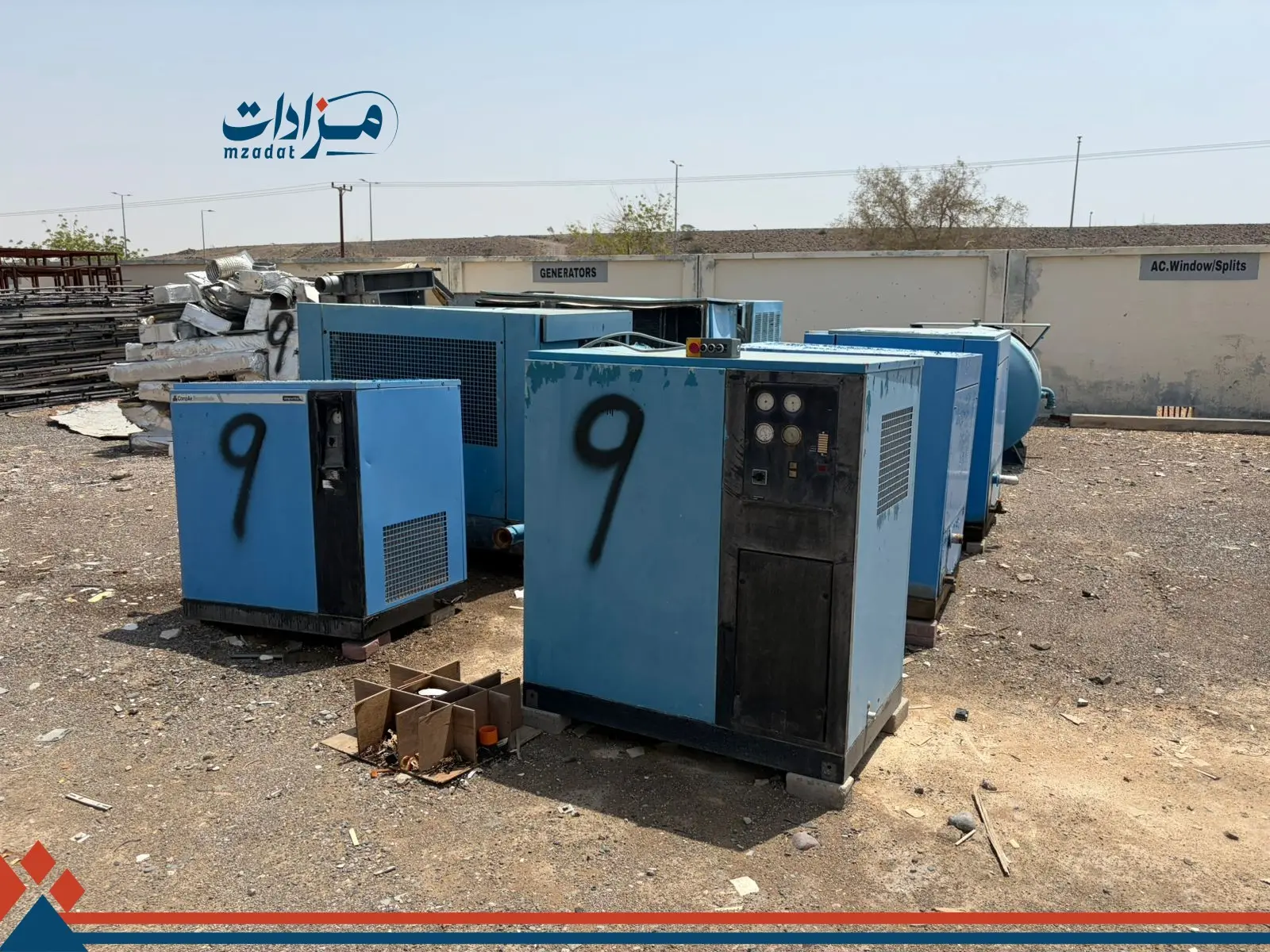 9-Generator ,Air Compressor ,Ducts - 2