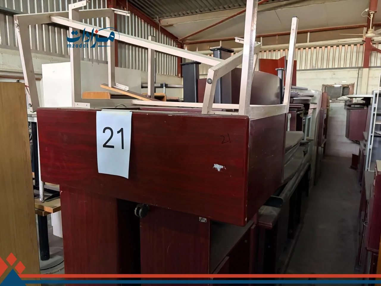 21. Office table (5)+ Book shelf(5) + Lockers (3)+ Credenza  (3) +  Center table (2)+ Dressing table (3)