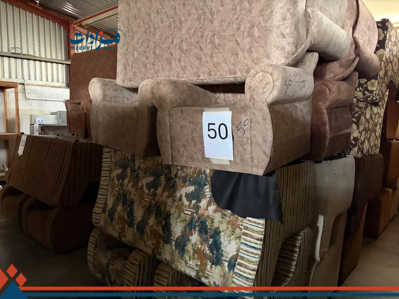 50. Sofa ste 3+1+1