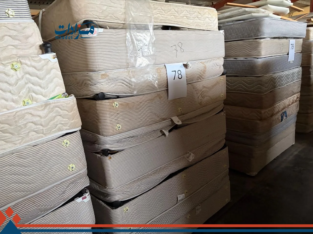 78. Double bed base(5) + double mattress(5)+ double head board(5)