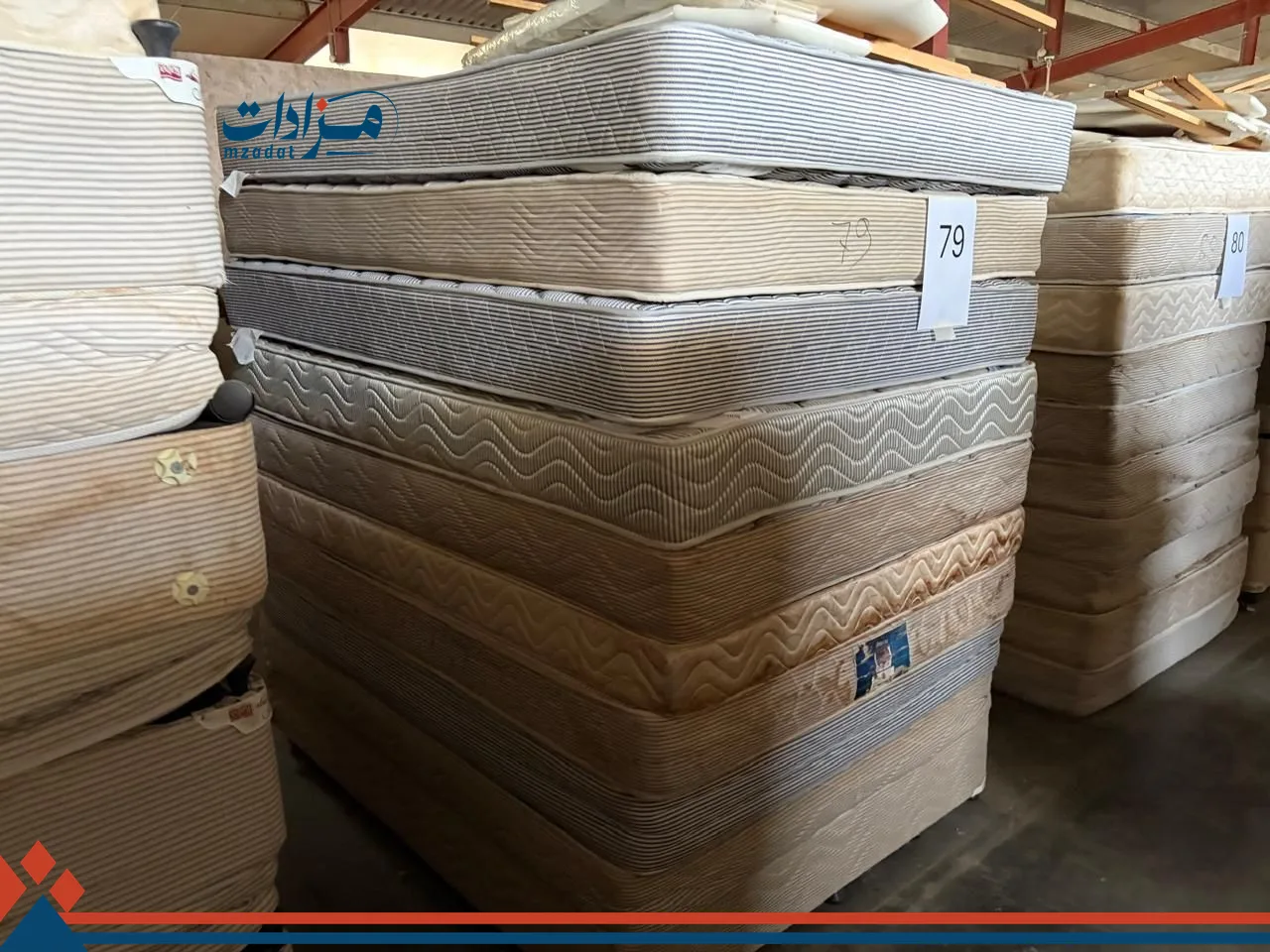 79. Double bed base(5) + double mattress(5)+ double head board(5)