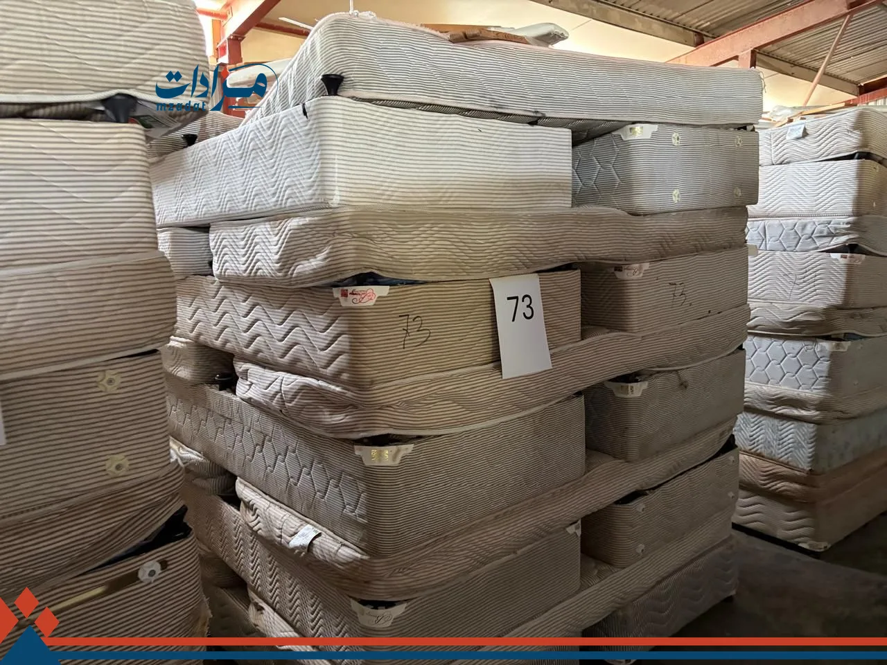 73. Single bed base(10) + single mattress(10)+single head board(10)