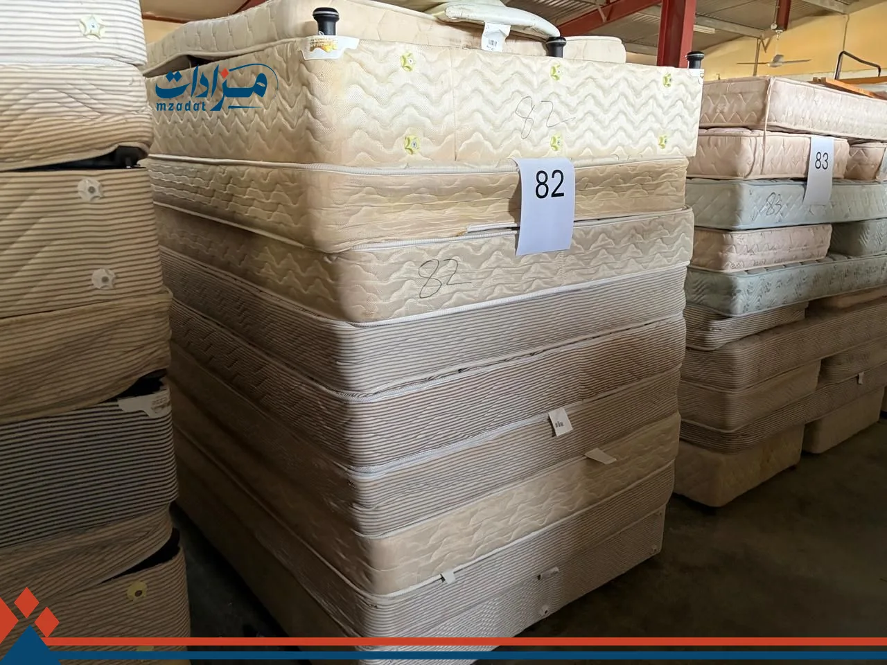 82. Double bed base(5) + double mattress(5)+ double head board(5)