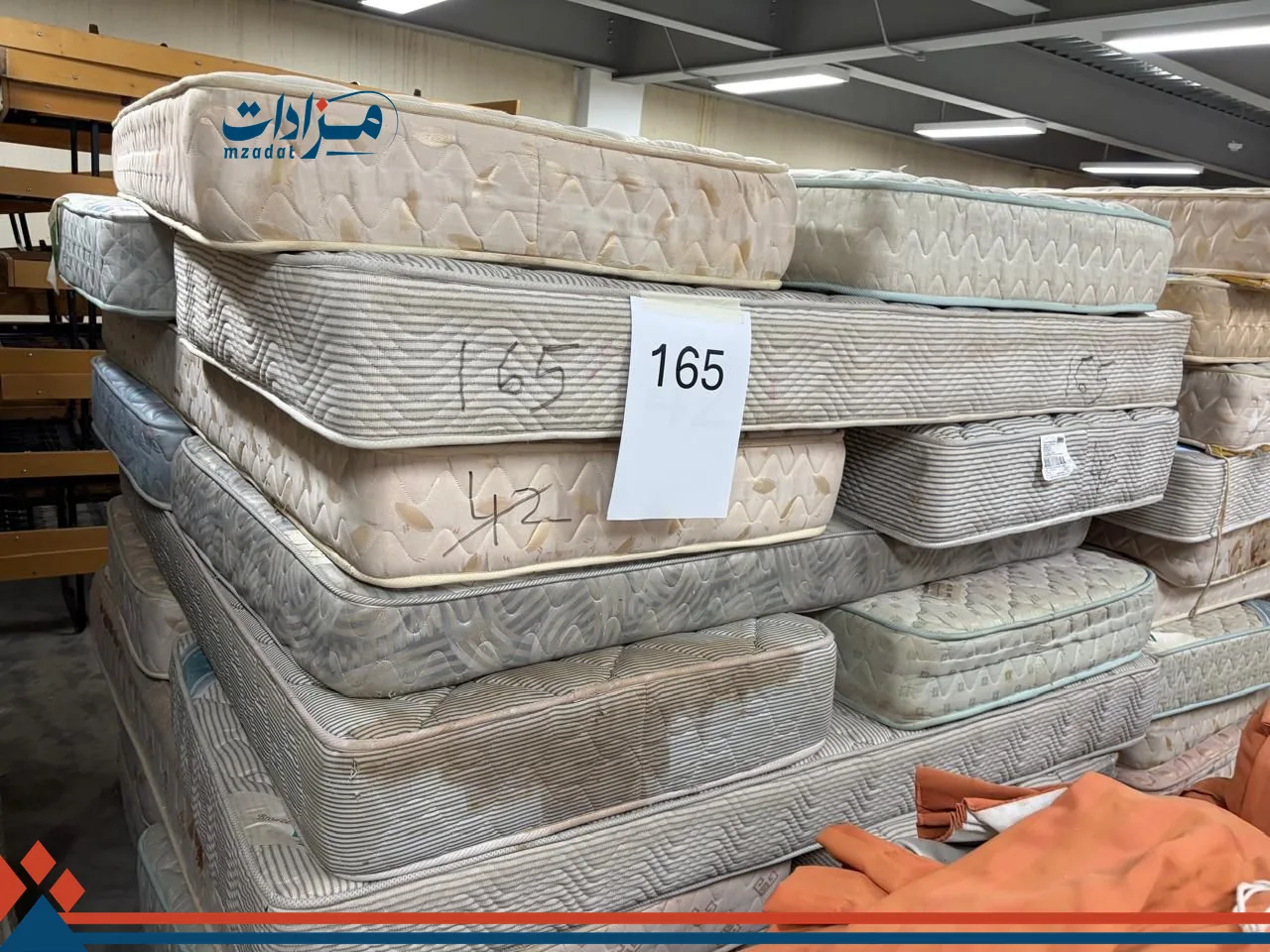 165. Single mattress