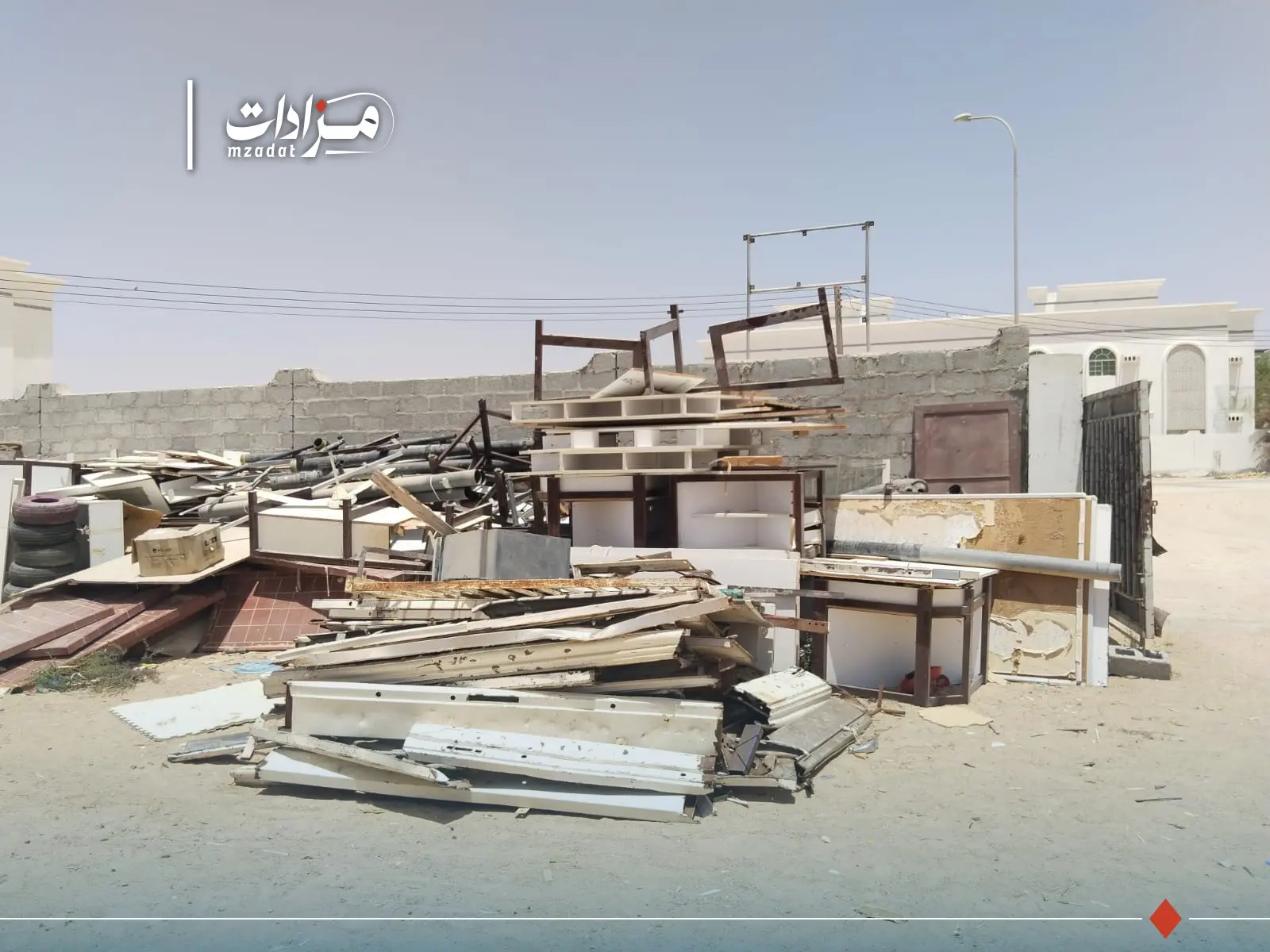 Used electronics, furniture and various scrap materials. - 7