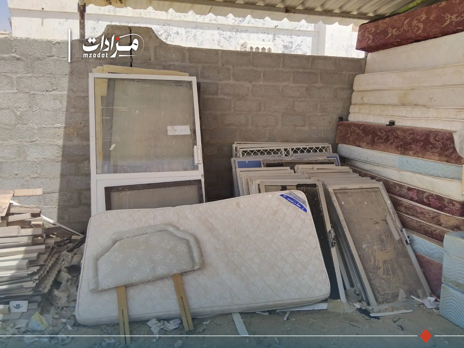 Used electronics, furniture and various scrap materials. - 5